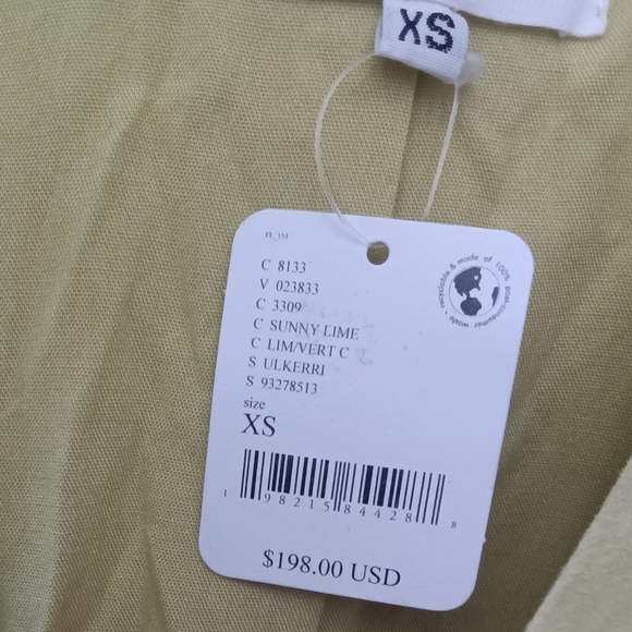 Understated Leather Kerri Suede Bow Vest in Sunny Lime XS - Picture 11 of 11